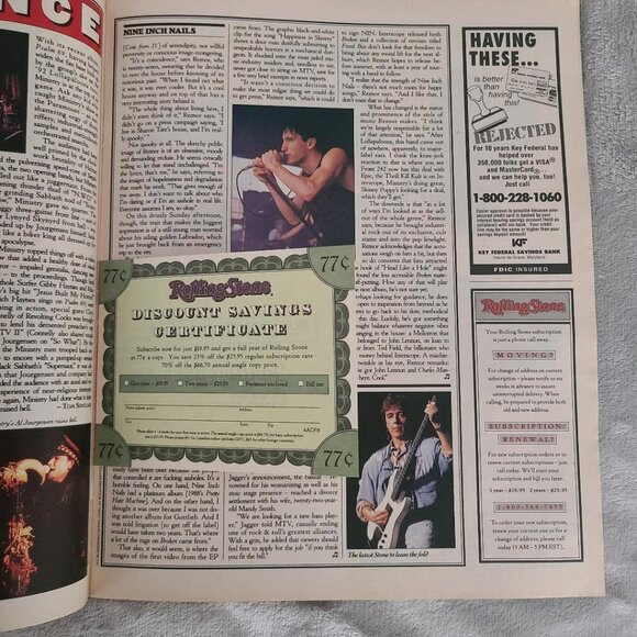 Neil Young Rolling Stone Magazine January 21 1993 - Picture 6 of 10